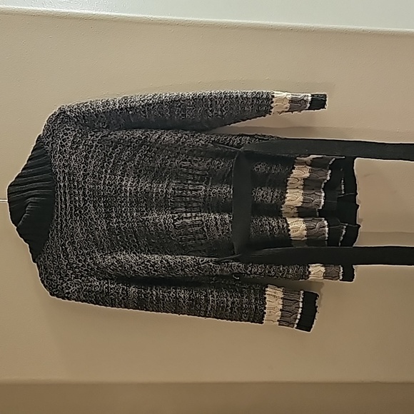 Sweater size L women's grey & white - Picture 4 of 4